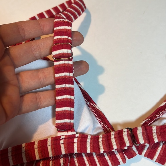 Cupshe Bikini Swimsuit Stripe Triangle Low Waist Two Piece Bathing Suit Size S - Picture 7 of 13